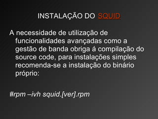 Linux Servidor Proxy(squid)