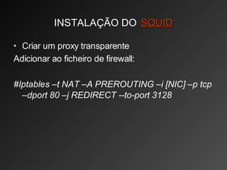 Linux Servidor Proxy(squid)