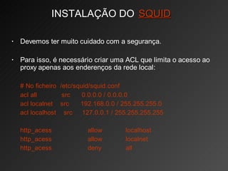 Linux Servidor Proxy(squid)