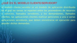 modelo cliente servidor | PPTX