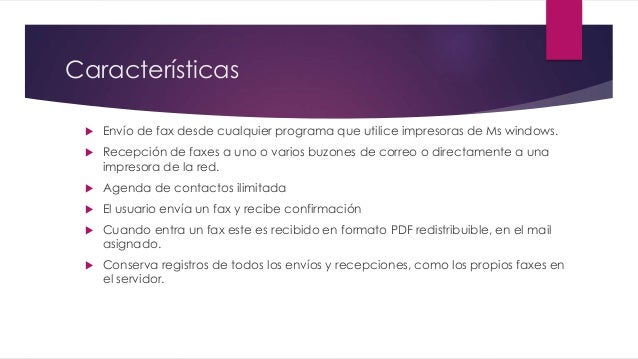 mantenimiento servidor de fax envios de fax