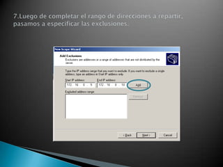 Servidor dhcp