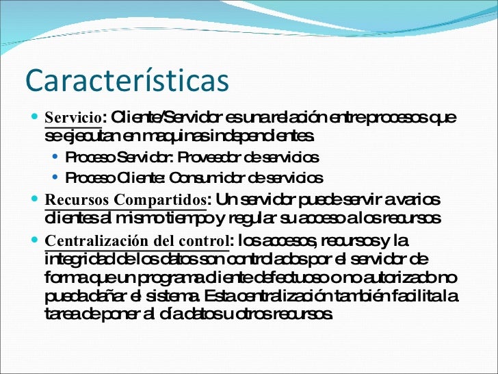 Servidores y tipos