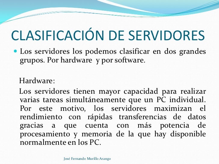 Servidores Servidores