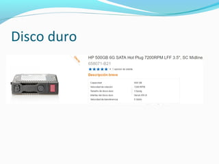 Disco duro
 