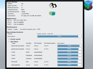 Conocer el servidor web…
 