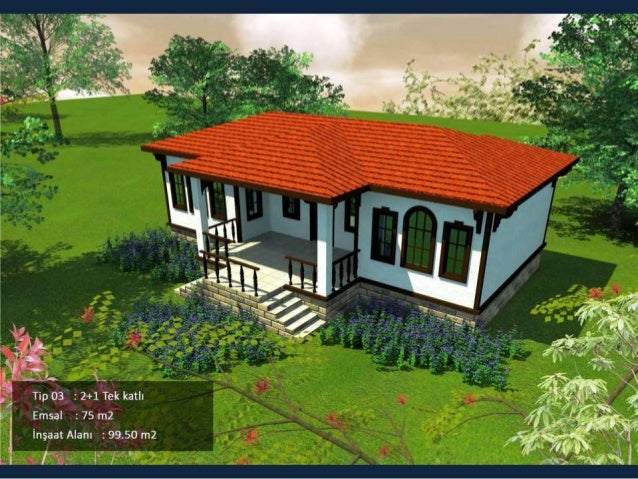 SerVilla Anahtar Teslim Villa Sistemleri Ankara Koy Evleri Tek Katli