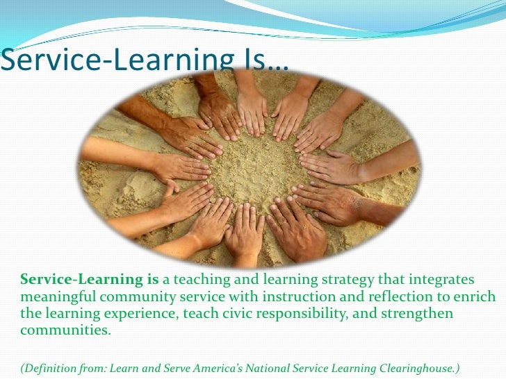 Essay about service learning
