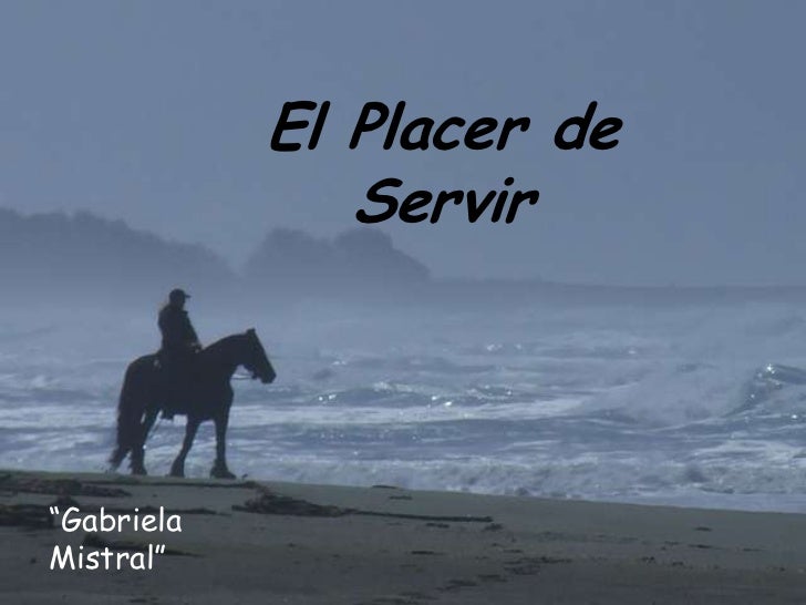 Servir es un placer