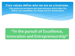 Servisource Core Values | PPSX
