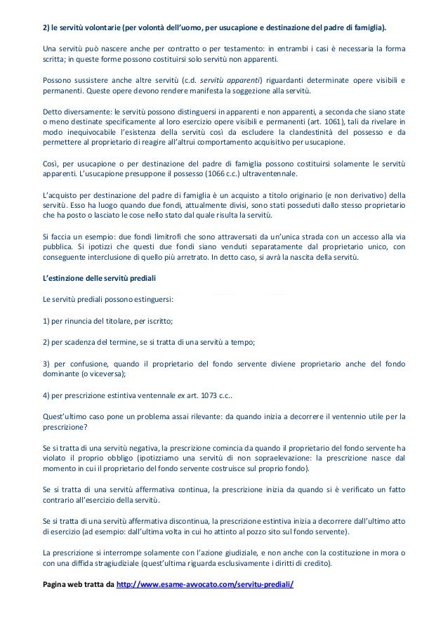 Servitù prediali Estinzione servitù di passaggio