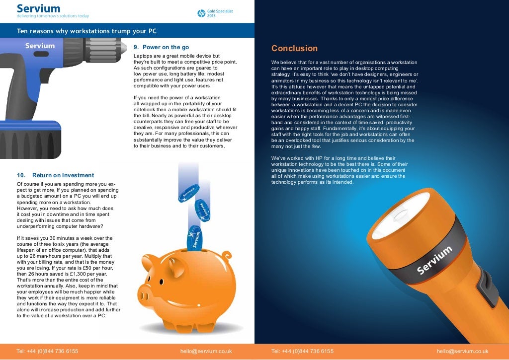 Choosing the right tool for the job Ten reasons why workstations tr…