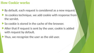 User Cookies Default SERVLET in web technolgy engineering.pptx