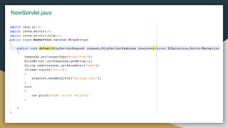 NewServlet.java
 