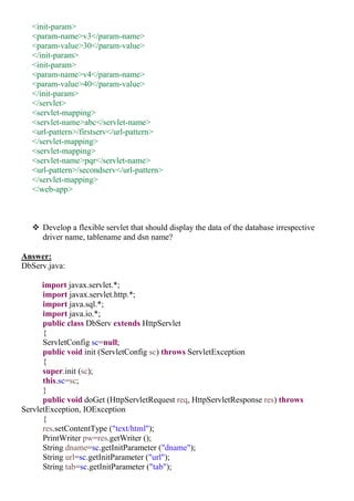 ServletConfig & ServletContext | PDF
