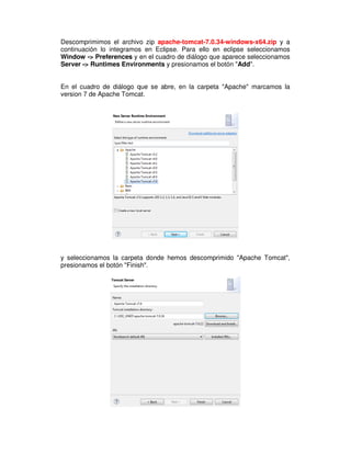 Servlet Hola Mundo con Eclipse y Tomcat | PDF