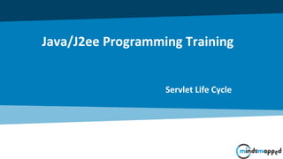 Java/J2ee Programming Training
Servlet Life Cycle
 