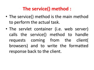 Servlet life cycle | PPT