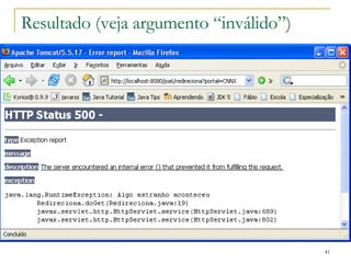 Resultado (veja argumento “inválido”) 