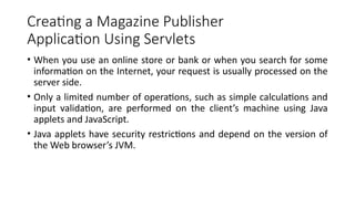 servlets in enterprise programming advanced java | PPTX