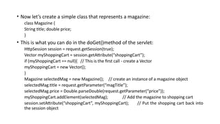 servlets in enterprise programming advanced java | PPTX