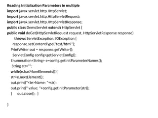 SERVLETS (2).pptxintroduction to servlet with all servlets | PPTX