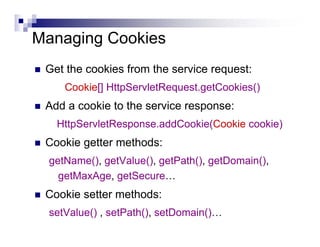 Servlet sessions | PPT