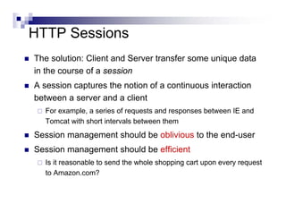 Servlet sessions | PDF | Web Development | Internet