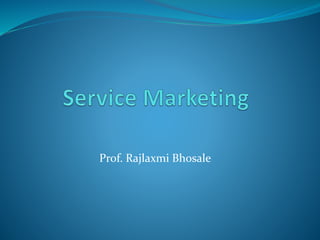 Prof. Rajlaxmi Bhosale
 