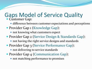 Service Gaps Example 7 Ps of Service & service design | PPTX
