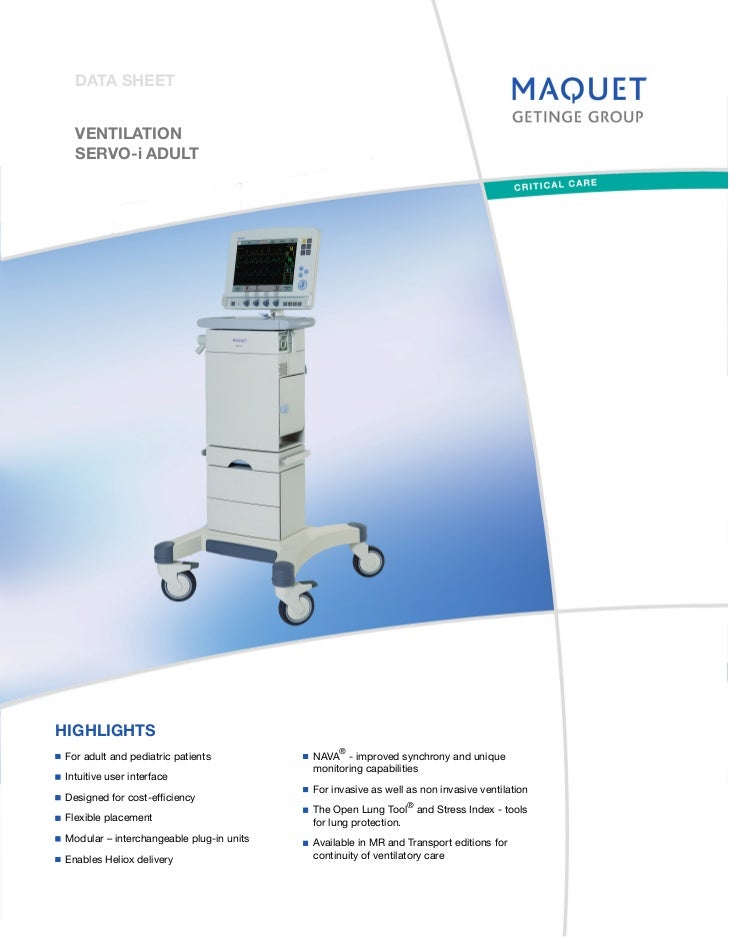 Servo I Ventilator