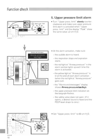 Servo 300 function check (each use)