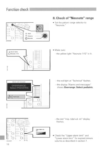 Servo 300 function check (each use)