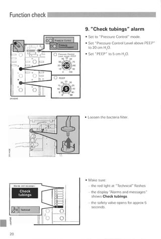 Servo 300 function check (each use)
