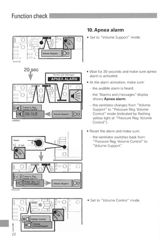 Servo 300 function check (each use)