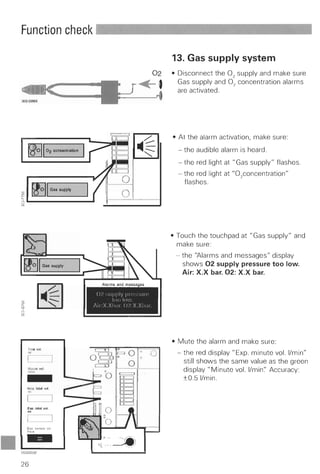 Servo 300 function check (each use)