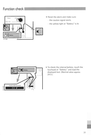 Servo 300 function check (each use)