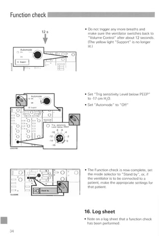 Servo 300 function check (each use)