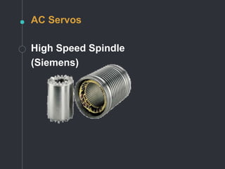 AC Servos
High Speed Spindle
(Siemens)
 