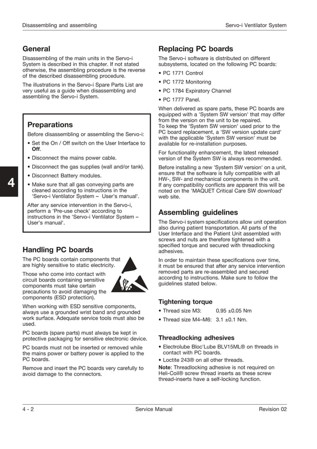 Servo i service manual