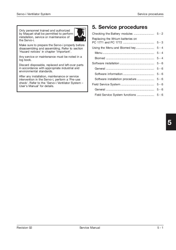 Servo i service manual