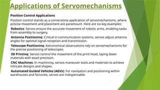 servomechanism on engineering, essential points | PPTX