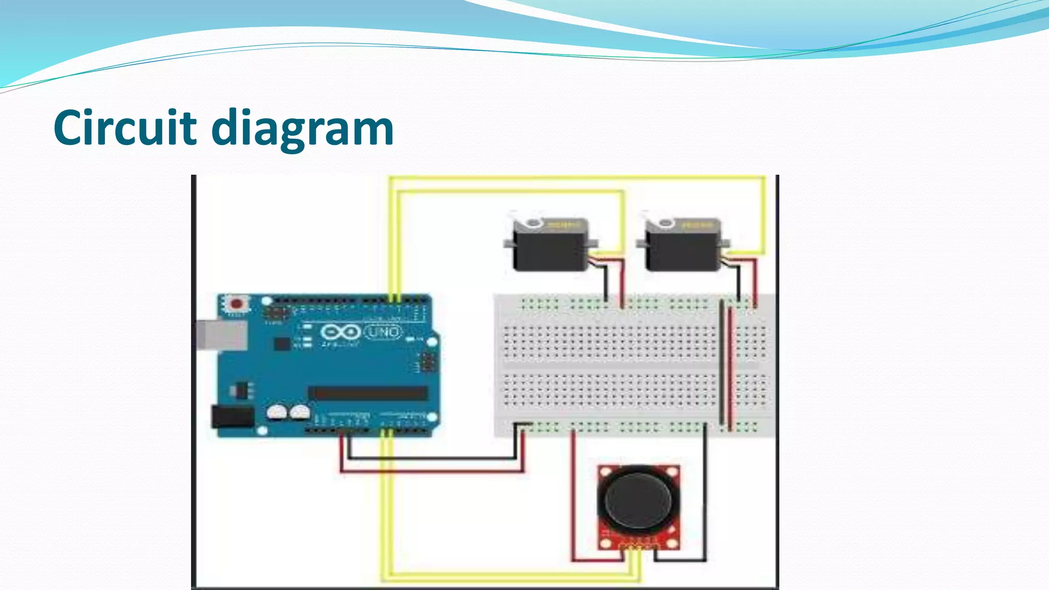 dual axis control of servomotor using joystick | PPTX