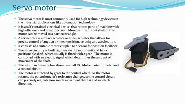 dual axis control of servomotor using joystick | PPTX