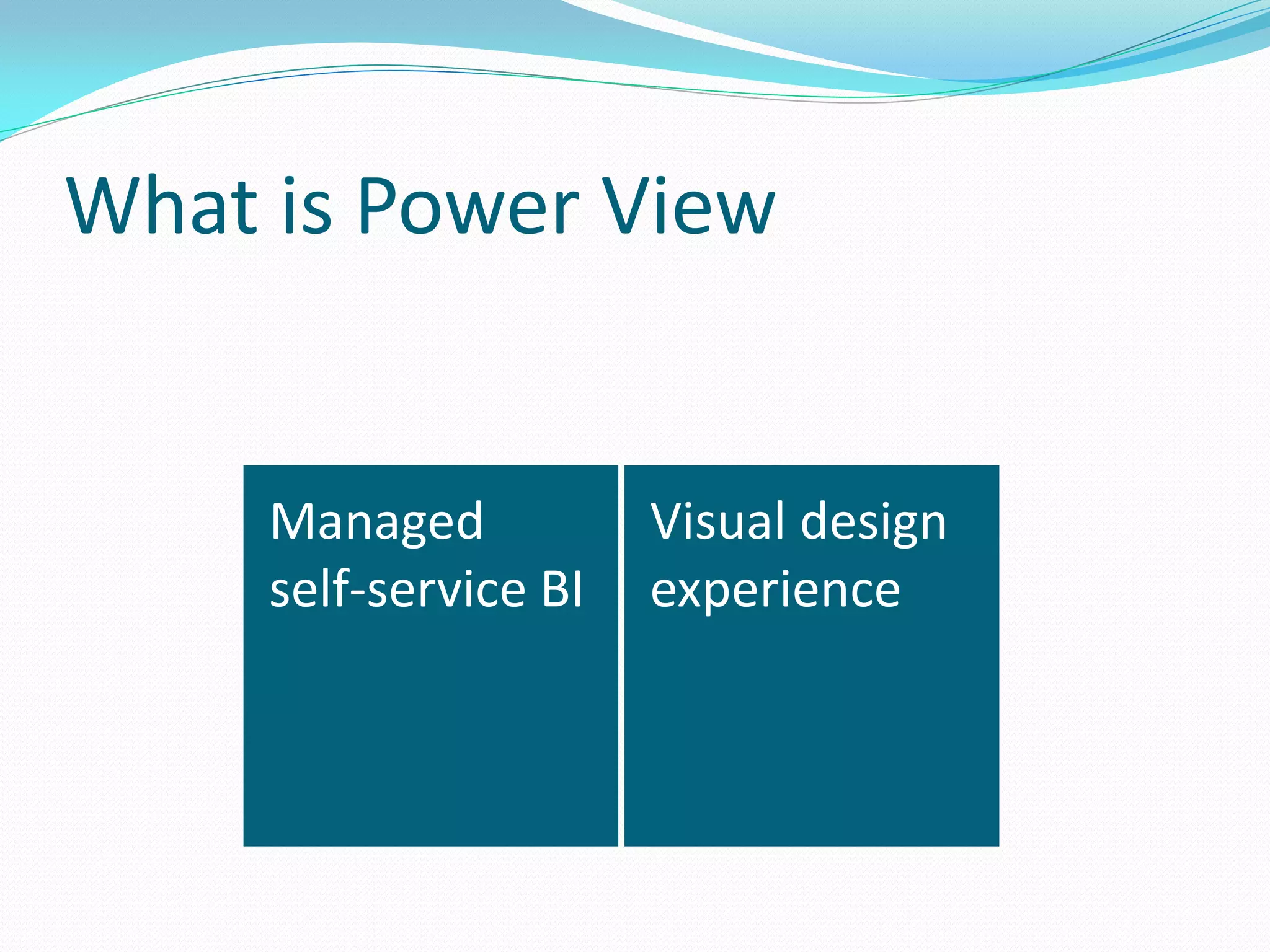 What is Power View 