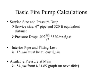 Basic Fire Pump Calculations
 