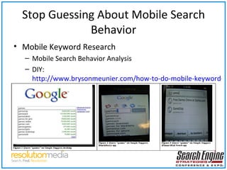 Monetizing Mobile Search Today
