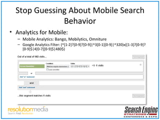 Monetizing Mobile Search Today