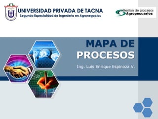 MAPA DE PROCESOS Ing. Luis Enrique Espinoza V. 