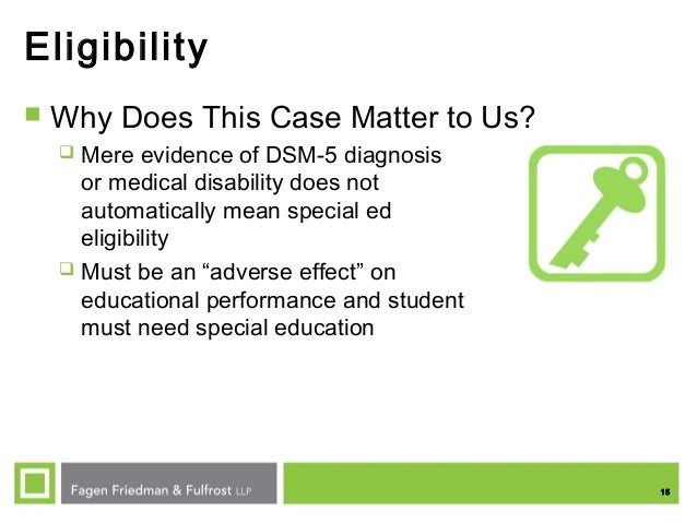 Special Education Eligibility And Dsm 5 >> Ses Fall 2015 Legal Update Special Education Eligibility And Dsm 5 >> Ses Fall 2015 Legal Update